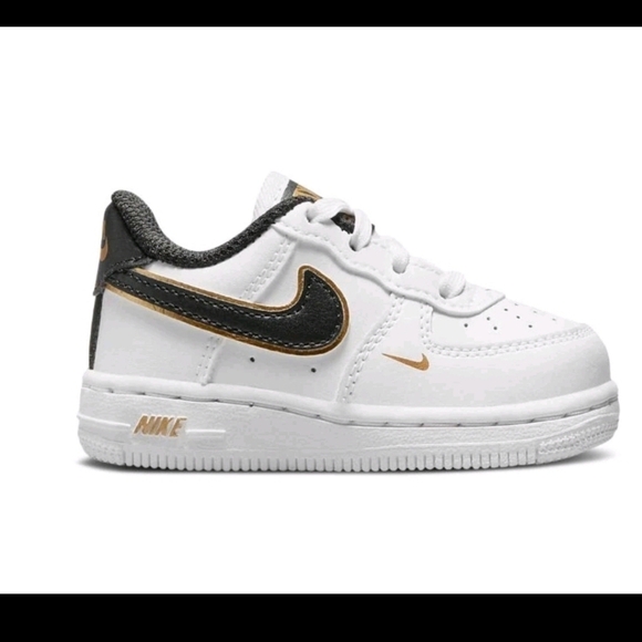 NikeForce 1 LV8 TD 'Metallic Swoosh Pack - White'Favorite - Picture 1 of 11